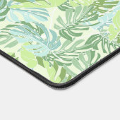 Pastel Tropische palmbladeren Bureaumat (Hoek)