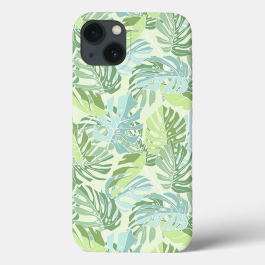 Pastel Tropische palmbladeren Case-Mate iPhone Case (Achterkant)