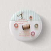 Pastel True Friend Craft Theme Ronde Button 3,2 Cm (Voorkant)