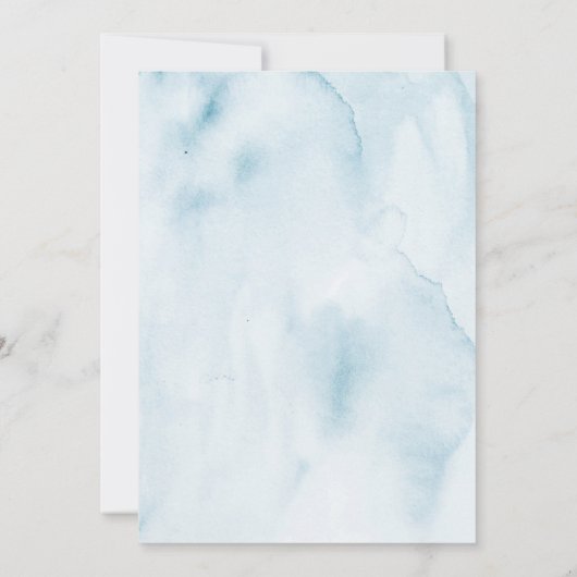 Pastel Tuin Bloemige Elegante Huwelijks Uitnodigin Kaart (Achterkant)