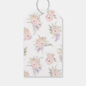 Pastel Tuin Bruiloft Favor Cadeaulabel (Achterkant)