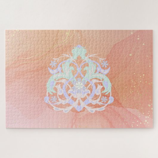 Pastel Tuin Fluisteringen – Bloemige Vreugde Legpuzzel (Horizontaal)