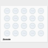Pastel Tuin Lint Bruiloft Monogram Sticker (Vel)