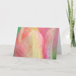 Pastel Tulip Sluiten Art Note Kaart