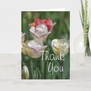 Pastel Tulips Bedankkaart