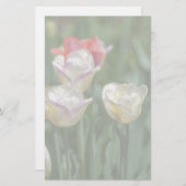 Pastel Tulips Briefpapier (Voorkant / Achterkant)
