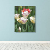 Pastel Tulips Canvas Afdruk (Insitu (Houten vloer))