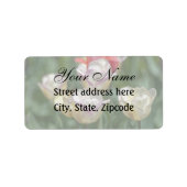Pastel Tulips Etiket (Voorkant)