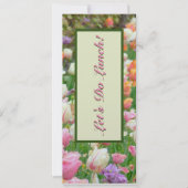 PASTEL TULIPS/"LET'S DO LUNCH"/ KAART (Voorkant)