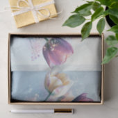 Pastel Tulp Boeket Gloed Decoupage Tissuepapier (Geschenk)