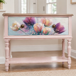 Pastel Tulp Boeket Gloed Decoupage Tissuepapier