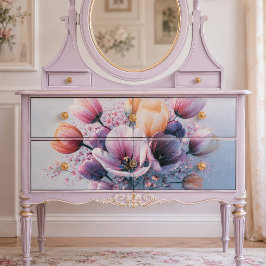 Pastel Tulp Boeket Gloed Decoupage Tissuepapier