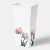 Pastel Tulp Wedding Suite Elegante Typografie Bedankdoosjes (Achterkant)