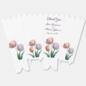 Pastel Tulp Wedding Suite Elegante Typografie Bedankdoosjes (Ongevouwen)