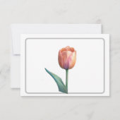 Pastel Tulp Wedding Suite Elegante Typografie Save The Date (Achterkant)