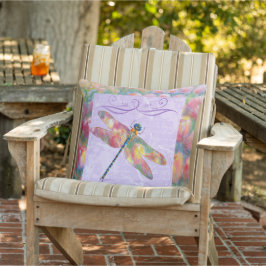 Pastel Tulpen & Dragon Fly Outdoor Tuin Kussen