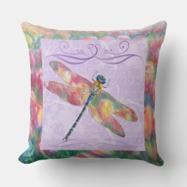 Pastel Tulpen & Dragon Fly Outdoor Tuin Kussen