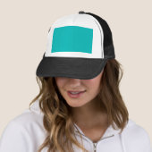 Pastel Turkoois Trucker Pet (In situ)