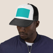 Pastel Turkoois Trucker Pet (In situ)