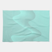 Pastel Turquoise Abstract Swirl Afbeelding. Theedoek (Horizontaal)