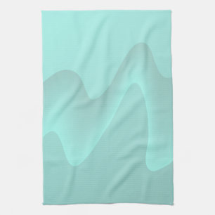 Pastel Turquoise Abstract Swirl Afbeelding. Theedoek