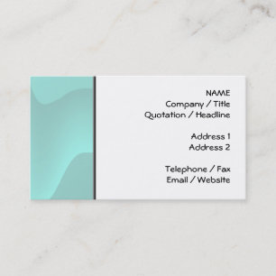 Pastel Turquoise Abstract Swirl Afbeelding. Visitekaartje