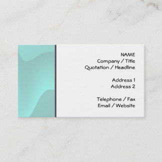 Pastel Turquoise Abstract Swirl Afbeelding. Visitekaartje