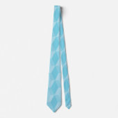 Pastel turquoise diamantpatroon stropdas (Voorkant)