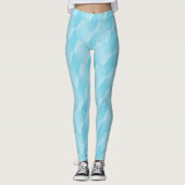 Pastel turquoise diamond pattern leggings (Voorkant)