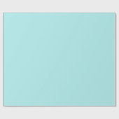 Pastel Turquoise effen kleur | Klassiek Elegant Cadeaupapier (Vlak)
