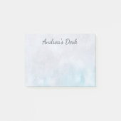 Pastel Turquoise & Grey Post-it Notes (Voorkant)