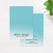 Pastel Turquoise Jewelry Earring Ketting Display Visitekaartje (Bureau)