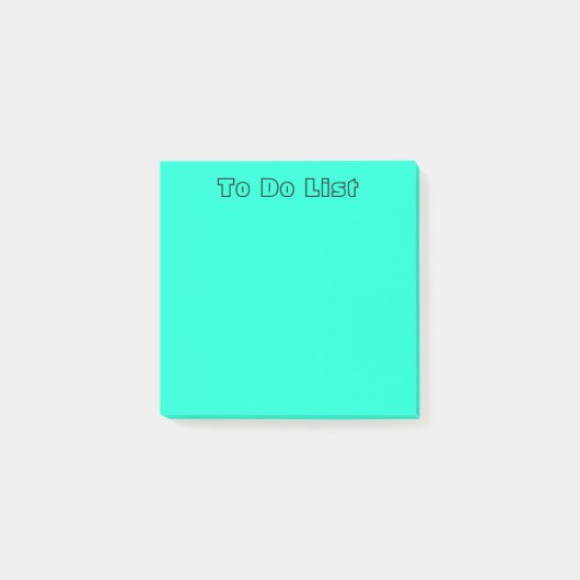 Pastel Turquoise Post-it® Notes (Voorkant)
