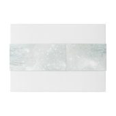 Pastel turquoise strand bruiloft uitnodigingen wikkel (Achterkant Voorbeeld)