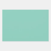Pastel Turquoise & White Chevron Weddendag Inpakpapier Vel (Voorkant 3)