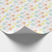 Pastel Tyography Easter Joy Cadeaupapier (Hoek)
