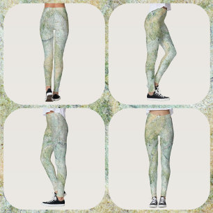 Pastel uit meerdere kleuren, zandsteen leggings