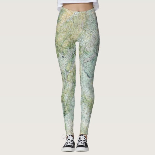 Pastel uit meerdere kleuren, zandsteen leggings (Voorkant)