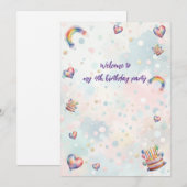 Pastel Uitnodiging (Voorkant / Achterkant)