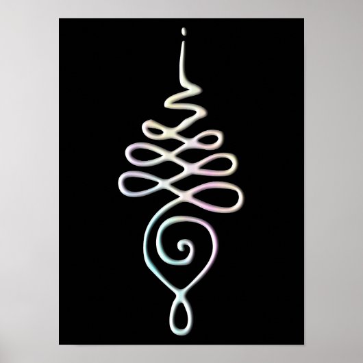 Pastel Unalome Poster (Voorkant)
