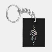 Pastel Unalome Sleutelhanger (Voorkant Links)