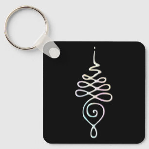 Pastel Unalome Sleutelhanger