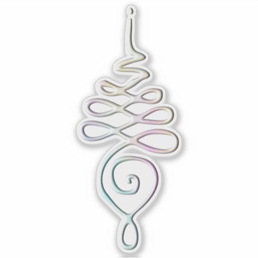 Pastel Unalome  Sticker (Voorkant)