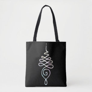 Pastel Unalome Tote Bag