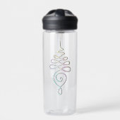 Pastel Unalome water bottle Waterfles (Voorkant)