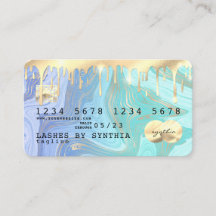 pastel unicorn aqua liquid gold marble Credit Kaar