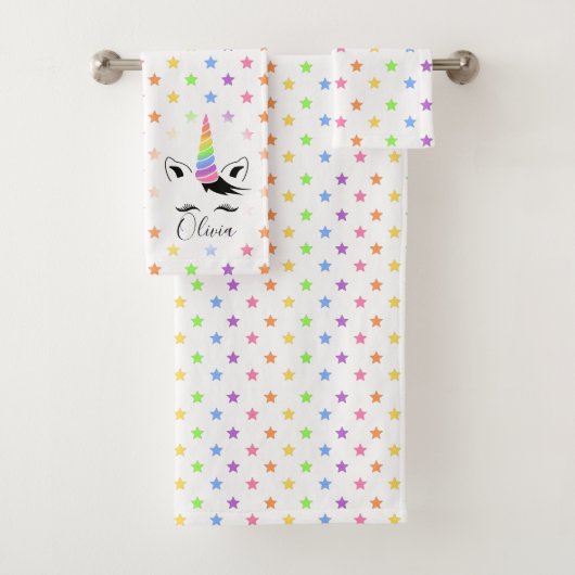  pastel Unicorn Bad Handdoek (Insitu)