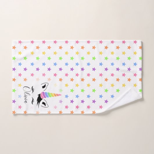 pastel Unicorn Bad Handdoek (Handdoek)