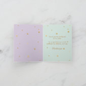 Pastel Unicorn Bedankt (Binnen)