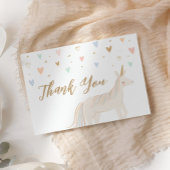 Pastel Unicorn Birthday Bedankkaart